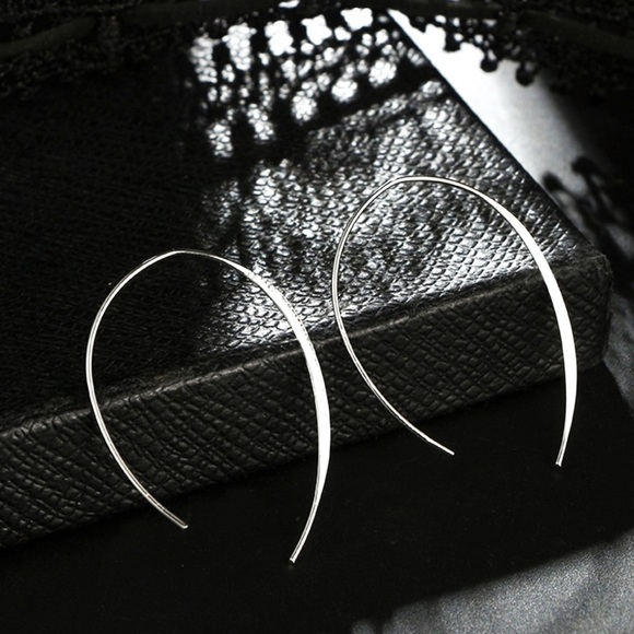 Jewelry - Silver “Upside Down U” Ear Wires